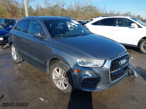 2016 Audi Q3 Premium Plus with VIN WA1BFCFSXGR014778, listed as a IAAI auction lot 41285863 with 73,044 mi miles. Bid and sale history available at carsss.com. Image 1.
