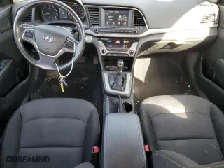 2017 Hyundai Elantra SE with VIN 5NPD84LF0HH185537, listed as a Copart auction lot 44783935 with 91,599 mi miles and Salvage Title. Bid and sale history available at carsss.com. Image 8.