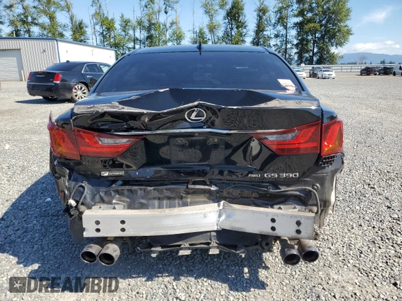 2015 Lexus GS 350 with VIN JTHCE1BL9FA006957, listed as a Copart auction lot 64138395 with 122,093 mi miles and Salvage title. Bid and sale history available at DreamBid. Image 6.