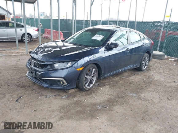 2020 Honda Civic EX-L with VIN 19XFC1F72LE214611, listed as a IAAI auction lot 41629949 with 54,328 mi miles and . Bid and sale history available at DreamBid. Image 18.