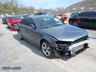 2012 Audi A4 2.0T Premium Plus with VIN WAUFFAFL7CN016670, listed as a IAAI auction lot 41912036 with 108,810 mi miles. Bid and sale history available at carsss.com. Image 1.
