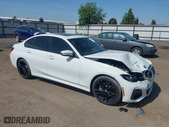 2019 BMW 3 Series 330i xDrive with VIN WBA5R7C52KAJ82760, listed as a IAAI auction lot 42485304 with 43,298 mi miles and . Bid and sale history available at DreamBid. Image 1.