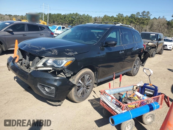 2018 Nissan Pathfinder SV with VIN 5N1DR2MNXJC628295, listed as a Copart auction lot 48400145 with 194,549 mi miles and Salvage title. Bid and sale history available at DreamBid. Image 1.