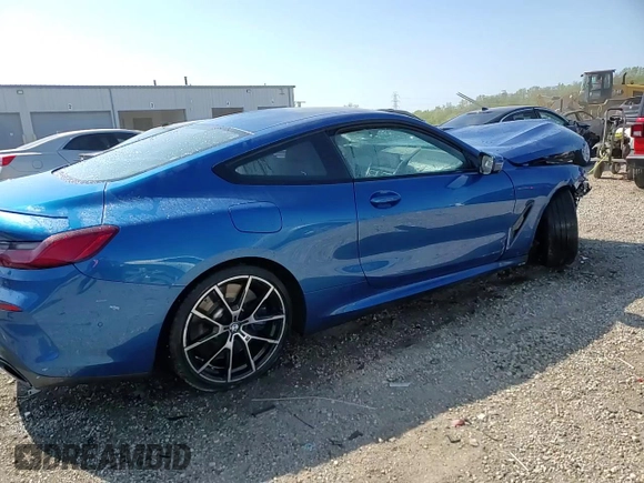 2019 BMW 8 Series M850i xDrive with VIN WBABC4C58KBU96586, listed as a Copart auction lot 55879625 with Not provided miles and Salvage title. Bid and sale history available at DreamBid. Image 13.