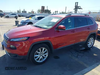 2015 Jeep Cherokee Limited with VIN 1C4PJMDB1FW599205, listed as a IAAI auction lot 41709308 with 112,415 mi miles. Bid and sale history available at carsss.com. Image 18.