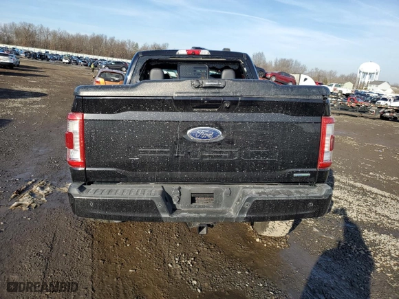 2021 Ford F-150 XL with VIN 1FTFW1E85MFC16295, listed as a Copart auction lot 86412154 with 28,357 mi miles and Salvage Title. Bid and sale history available at carsss.com. Image 6.