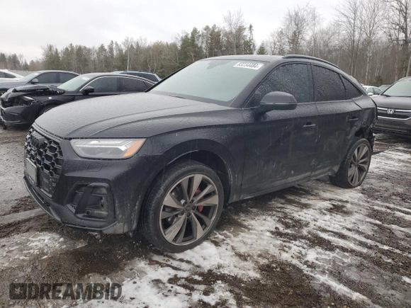 2023 Audi SQ5 Sportback Prestige with VIN WA134AFY2P2153458, listed as a Copart auction lot 83234484 with 48,161 mi miles and Salvage Title. Bid and sale history available at carsss.com. Image 1.