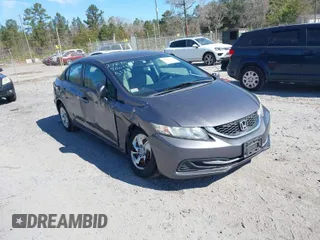 2014 Honda Civic Sedan LX with VIN 19XFB2F58EE245128, listed as a IAAI auction lot 41683612 with 117,755 mi miles. Bid and sale history available at carsss.com. Image 1.