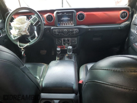 2019 Jeep Wrangler Unlimited Rubicon with VIN 1C4HJXFN2KW525606, listed as a Copart auction lot 62674225 with 55,128 mi miles and Salvage title. Bid and sale history available at DreamBid. Image 8.