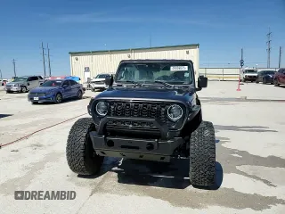 2024 Jeep Wrangler Willys with VIN 1C4RJXDG9RW286042, listed as a Copart auction lot 49459025 with 6,417 mi miles and Salvage title. Bid and sale history available at DreamBid. Image 14.