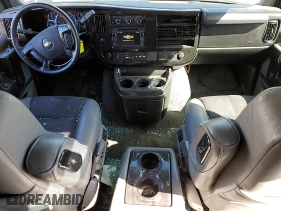 2017 Chevrolet Express Cargo with VIN 1GCWGAFG1H1107676, listed as a Copart auction lot 73634334 with 107,314 mi miles and Salvage title. Bid and sale history available at DreamBid. Image 8.