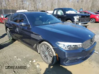 2020 BMW 5 Series 530e with VIN WBAJA9C00LB399824, listed as a Copart auction lot 45011365 with 52,678 mi miles and Salvage Title. Bid and sale history available at DreamBid. Image 4.
