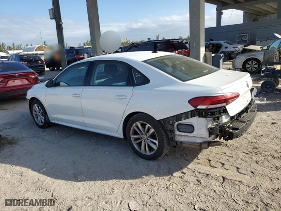 2021 Volkswagen Passat 2.0T S with VIN 1VWAA7A37MC001828, listed as a Copart auction lot 83905264 with 15,270 mi miles and Salvage Title. Bid and sale history available at carsss.com. Image 2.