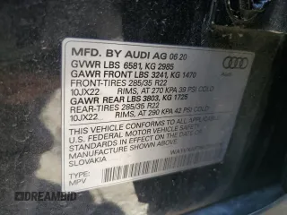 2020 Audi Q7 Prestige with VIN WA1VXAF76LD012057, listed as a Copart auction lot 62509075 with 67,254 mi miles and Clean title. Bid and sale history available at DreamBid. Image 13.