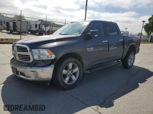 2017 Ram 1500 Big Horn with VIN 1C6RR7LM8HS872244, listed as a Copart auction lot 53656155 with 75,822 mi miles and Salvage Title. Bid and sale history available at carsss.com. Image 1.