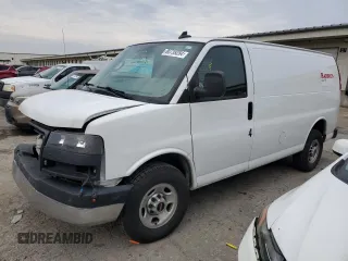 2021 GMC Savana Cargo Van with VIN 1GTW7AF77M1244907, listed as a Copart auction lot 87134374 with 190,139 mi miles and Salvage Title. Bid and sale history available at carsss.com. Image 1.