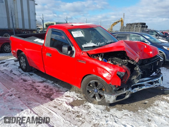 2018 Ford F-150 XL with VIN 1FTMF1CB2JKC47707, listed as a IAAI auction lot 41231081 with 120,804 mi miles. Bid and sale history available at carsss.com. Image 1.