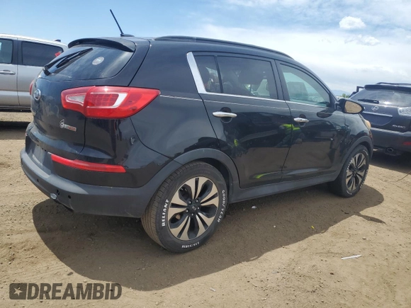 2012 Kia Sportage SX with VIN KNDPC3A60C7176018, listed as a Copart auction lot 57940525 with 201,932 mi miles and Salvage title. Bid and sale history available at DreamBid. Image 3.