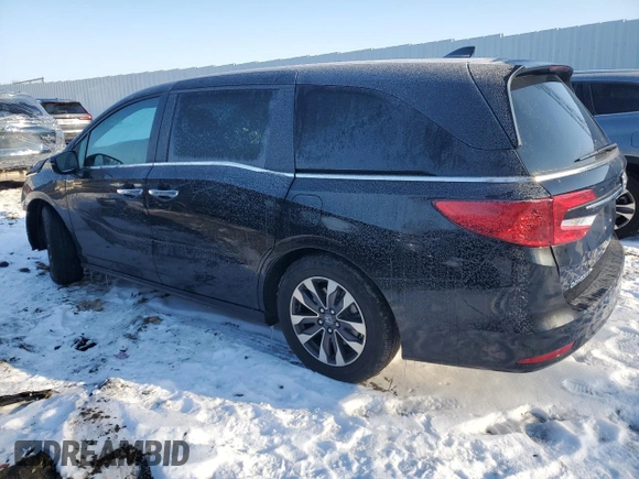 2024 Honda Odyssey EX-L с VIN 5FNRL6H66RB074824, выставлен на аукционе Copart как лот 89357205 с пробегом 4 807 миль миль и Списание • Salvage title. История ставок и продаж доступна на DreamBid. Изображение 2.