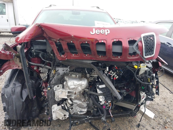 2019 Jeep Cherokee Latitude Plus with VIN 1C4PJLLBXKD278488, listed as a IAAI auction lot 41750218 with 83,203 mi miles. Bid and sale history available at carsss.com. Image 18.