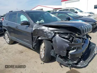 2014 Jeep Cherokee Limited with VIN 1C4PJLDS4EW283855, listed as a IAAI auction lot 41840848 with 143,686 mi miles. Bid and sale history available at carsss.com. Image 1.