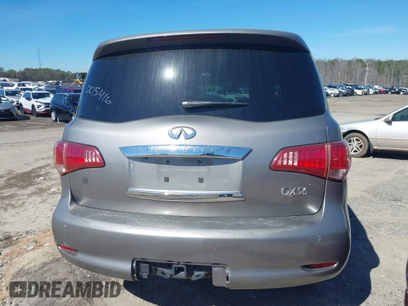 2011 Infiniti QX56 7-passenger with VIN JN8AZ2NE3B9005416, listed as a IAAI auction lot 41624141 with 285,228 mi miles. Bid and sale history available at carsss.com. Image 16.