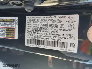 2021 Honda CR-V LX with VIN 2HKRW1H2XMH409472, listed as a Copart auction lot 83907074 with 66,090 mi miles and Non Repairable. Bid and sale history available at carsss.com. Image 13.