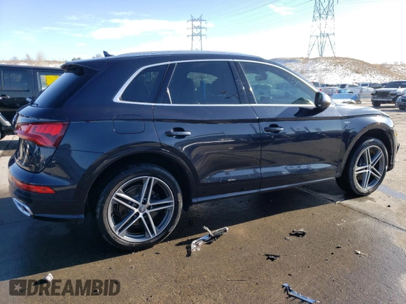 2018 Audi SQ5 with VIN WA1C4BFY9J2231103, listed as a Copart auction lot 42599285 with 94,182 mi miles and Salvage Title. Bid and sale history available at DreamBid. Image 3.