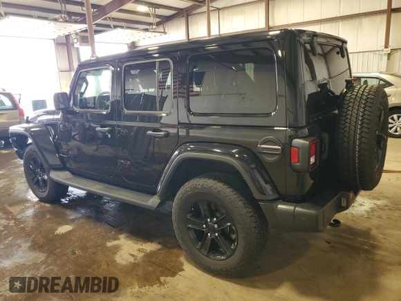 2023 Jeep Wrangler Sahara with VIN 1C4HJXEG3PW595576, listed as a Copart auction lot 64681745 with 32,843 mi miles and Salvage title. Bid and sale history available at DreamBid. Image 2.