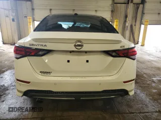 2022 Nissan Sentra SR with VIN 3N1AB8DV0NY311172, listed as a Copart auction lot 51752235 with 21,235 mi miles and Salvage Title. Bid and sale history available at carsss.com. Image 6.