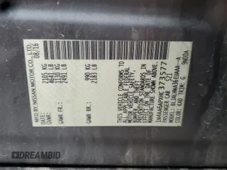 2017 Nissan Maxima S z VIN 1N4AA6APXHC373577, wystawiony jako Copart lot #58855705 z przebiegiem Nie podano mil oraz Szkoda całkowita • Salvage title. Historia ofert i sprzedaży dostępna na DreamBid. Obrazek 12.