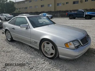 1997 Mercedes-Benz SL-Class with VIN WDBFA67F2VF151123, listed as a Copart auction lot 52703395 with 76,649 mi miles and Non Repairable. Bid and sale history available at carsss.com. Image 4.