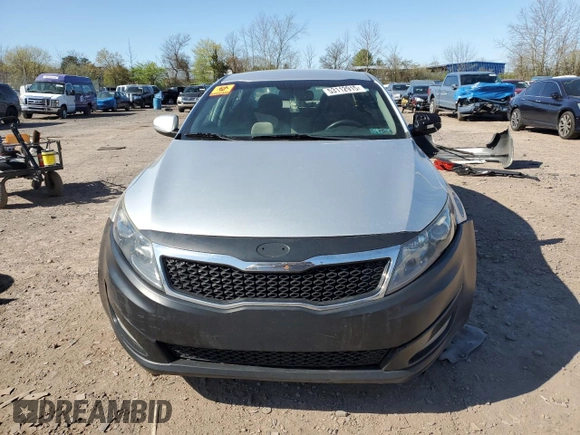 2013 Kia Optima LX with VIN KNAGM4A7XD5390018, listed as a Copart auction lot 53112915 with 0 mi miles and Salvage Title. Bid and sale history available at carsss.com. Image 5.