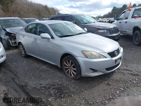 2007 Lexus IS 250 with VIN JTHCK262772008783, listed as a IAAI auction lot 41751020 with 233,934 mi miles. Bid and sale history available at carsss.com. Image 1.