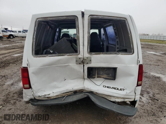 1997 Chevrolet Astro Cargo Van with VIN 1GCDM19W8VB203121, listed as a Copart auction lot 46474715 with 0 mi miles and Salvage Title. Bid and sale history available at carsss.com. Image 6.
