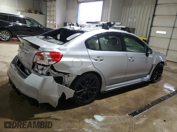 2020 Subaru WRX Premium with VIN JF1VA1C61L9805178, listed as a Copart auction lot 45537605 with 57,453 mi miles and Salvage Title. Bid and sale history available at carsss.com. Image 3.