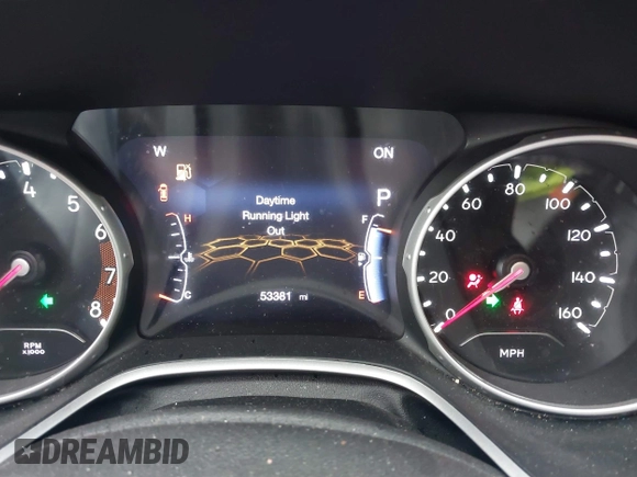 2020 Jeep Compass Limited with VIN 3C4NJDCB8LT209405, listed as a IAAI auction lot 38675190 with 53,381 mi miles and . Bid and sale history available at DreamBid. Image 7.