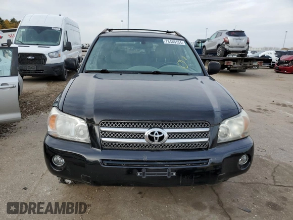 2006 Toyota Highlander Hybrid with VIN JTEEW21A960014765, listed as a Copart auction lot 78465134 with 212,689 mi miles and Clean Title. Bid and sale history available at carsss.com. Image 5.