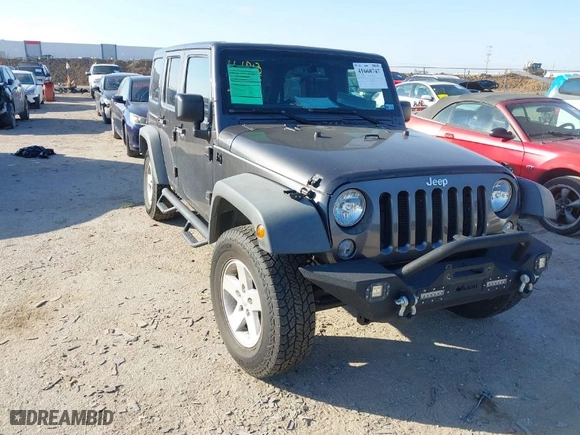 2017 Jeep Wrangler Unlimited Sport with VIN 1C4BJWDG4HL634468, listed as a IAAI auction lot 41668747 with 88,691 mi miles. Bid and sale history available at carsss.com. Image 1.