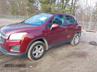 2016 Chevrolet Trax LS with VIN 3GNCJNSB8GL115181, listed as a IAAI auction lot 41738971 with 112,699 mi miles. Bid and sale history available at carsss.com. Image 2.