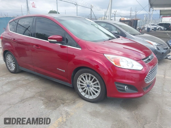 2013 Ford C-Max SEL with VIN 1FADP5BU8DL505854, listed as a IAAI auction lot 42121091 with Not Provided miles. Bid and sale history available at carsss.com. Image 1.
