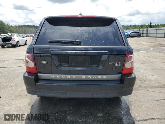 2007 Land Rover Range Rover Sport HSE with VIN SALSK254X7A998553, listed as a Copart auction lot 60889735 with Not provided miles and Salvage title. Bid and sale history available at DreamBid. Image 6.