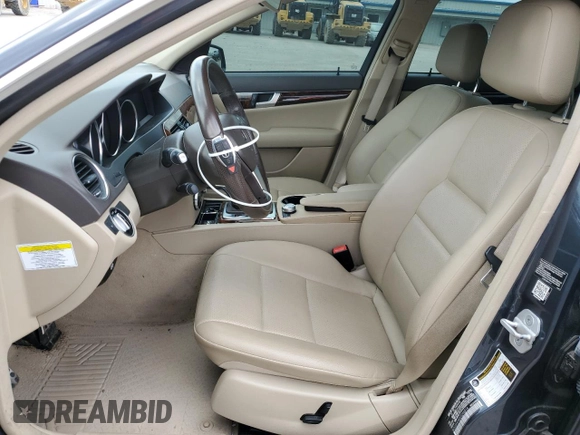 2014 Mercedes-Benz C 250 Sport with VIN WDDGF4HB0EG246514, listed as a Copart auction lot 51330175 with 71,746 mi miles and Salvage Title. Bid and sale history available at DreamBid. Image 7.