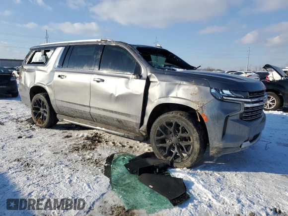2021 Chevrolet Suburban LT z VIN 1GNSCCKD4MR260637, wystawiony jako Copart lot #41653615 z przebiegiem 94 807 mil mil oraz Szkoda całkowita • Salvage title. Historia ofert i sprzedaży dostępna na DreamBid. Obrazek 4.