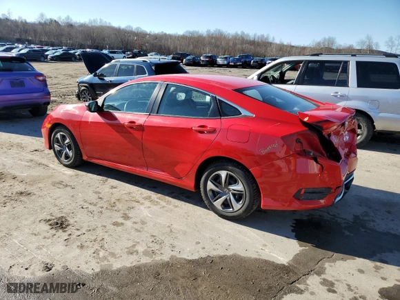 2020 Honda Civic Sedan LX with VIN 2HGFC2F63LH526374, listed as a Copart auction lot 49239595 with 30,500 mi miles and Salvage Title. Bid and sale history available at carsss.com. Image 2.