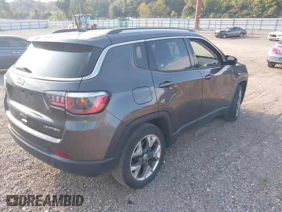 2020 Jeep Compass Limited z VIN 3C4NJCCB7LT170817, wystawiony jako IAAI lot #40180517 z przebiegiem 91 371 mil mil oraz . Historia ofert i sprzedaży dostępna na DreamBid. Obrazek 4.