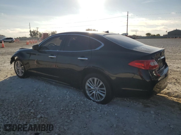 2012 Infiniti M with VIN JN1BY1APXCM334457, listed as a Copart auction lot 82356954 with Not Provided miles and Salvage Title. Bid and sale history available at carsss.com. Image 2.