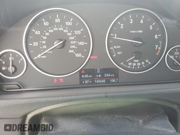 2012 BMW 3 Series 328i z VIN WBA3A5C55CF343660, wystawiony jako Copart lot #56417055 z przebiegiem 149 446 mil mil oraz Szkoda całkowita • Salvage title. Historia ofert i sprzedaży dostępna na DreamBid. Obrazek 9.