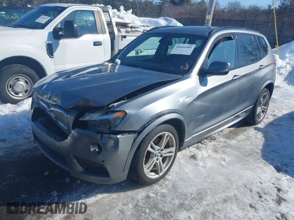 2013 BMW X3 xDrive35i with VIN 5UXWX7C53DL982308, listed as a IAAI auction lot 41641401 with 222,922 mi miles and . Bid and sale history available at DreamBid. Image 2.