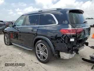 2021 Mercedes-Benz GLS 450 with VIN 4JGFF5KE2MA461453, listed as a Copart auction lot 55395124 with 57,363 mi miles and Salvage Title. Bid and sale history available at DreamBid. Image 2.